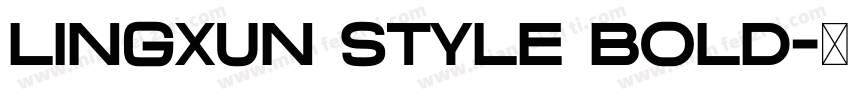Lingxun style bold字体转换